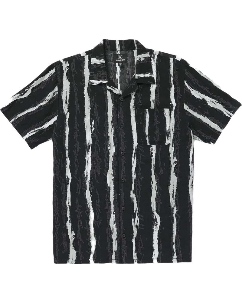 VOLCOM CAMISA DE MANGA CORTA CON RAYAS VERTICALES PARA HOMBRE VOLCOM MULTICOLOR