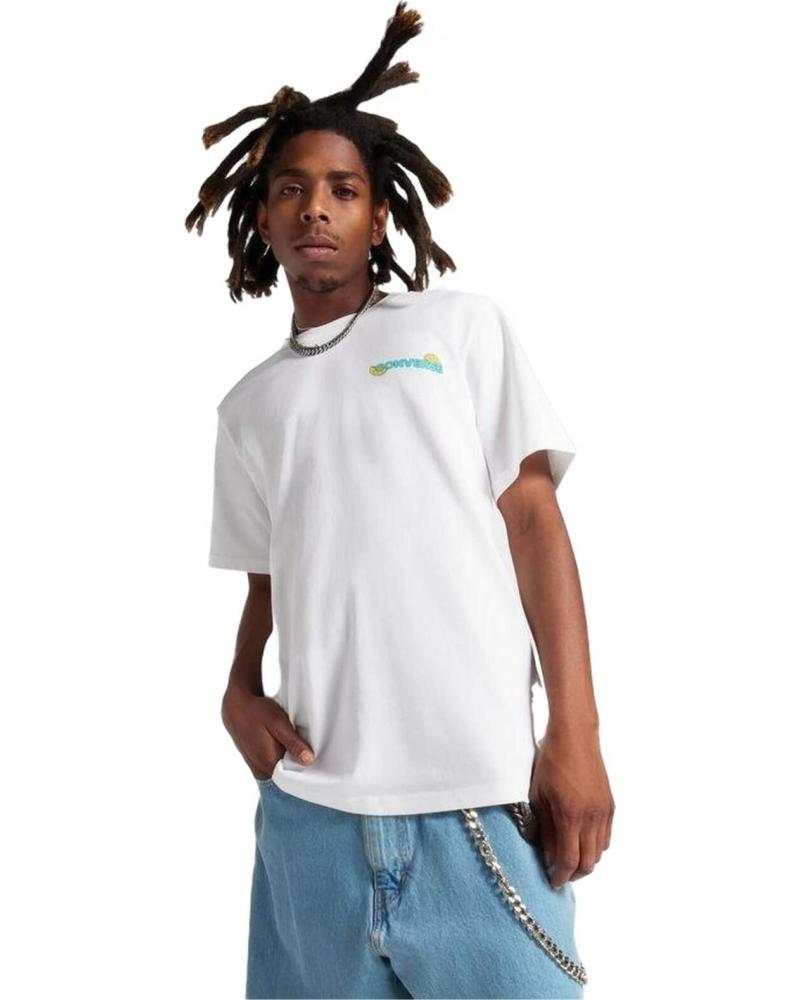 CONVERSE CAMISETA CONVERSE DE MANGA CORTA CON ESTAMPADO DE LIMONES PARA HOMBRE BLANCO