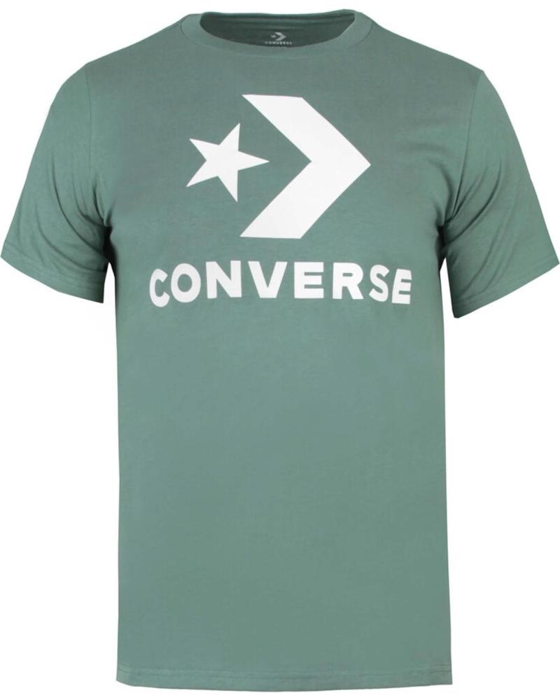 CONVERSE CAMISETA CONVERSE LOGO CHEVRON MANGA CORTA HOMBRE VERDE VERDE