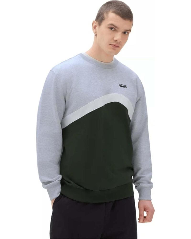 VANS OFF THE WALL SUDADERA VANS OFF THE WALL BICOLOR PARA HOMBRE VERDE
