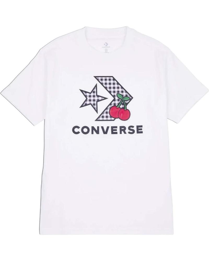 CONVERSE CAMISETA CONVERSE DE MANGA CORTA PARA MUJER BLANCO