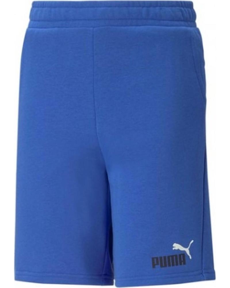 PUMA PANTALÓN CORTO PUMA ESSENTIALS LOGO UNISEX AZUL AZUL