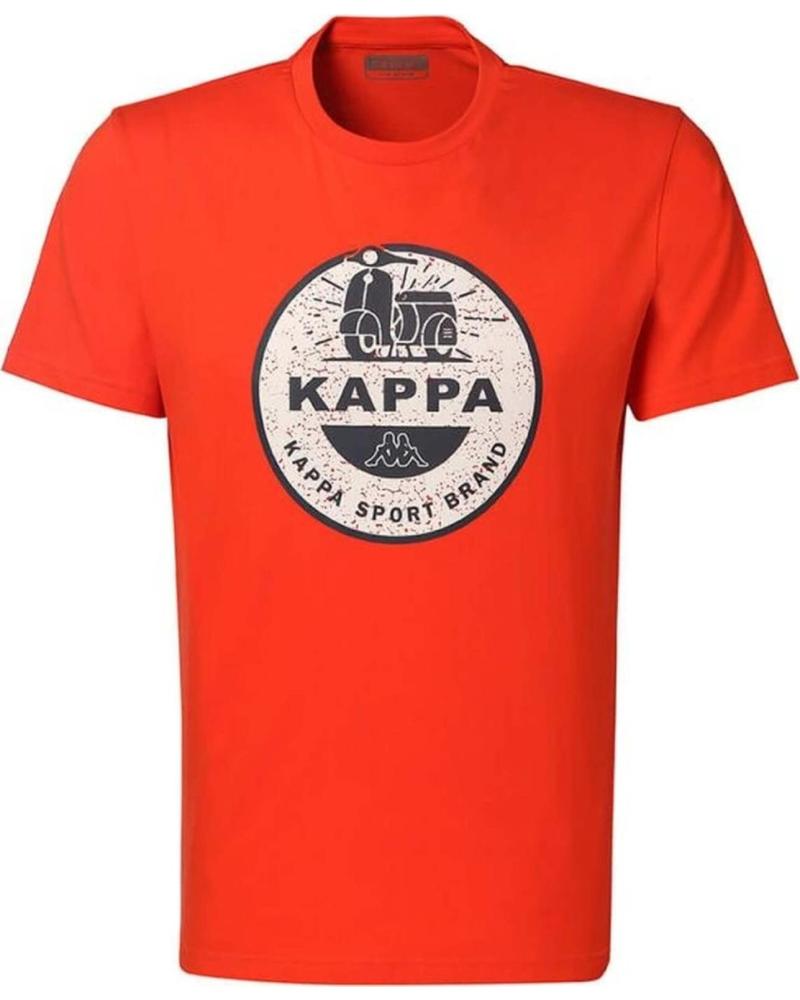 KAPPA CAMISETA KAPPA DE MANGA CORTA PARA HOMBRE CON LOGO RETRO NARANJA