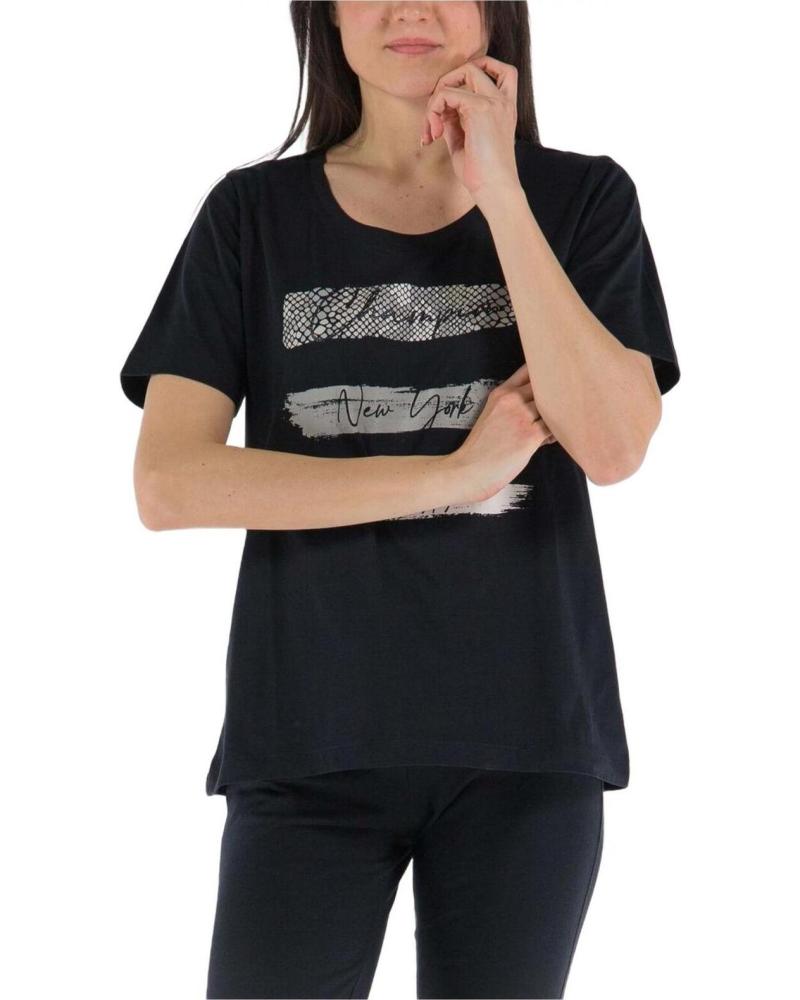 CHAMPION CAMISETA DE MANGA CORTA CHAMPION CON LOGO PARA MUJER NEGRO