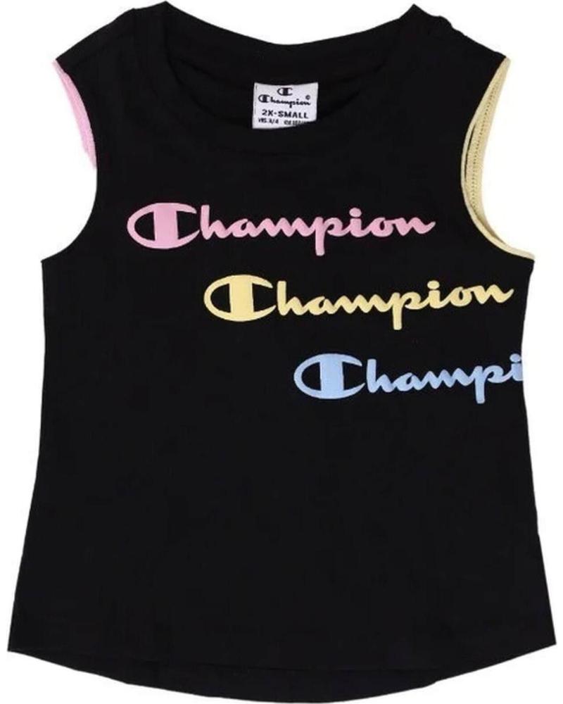CHAMPION CAMISETA SIN MANGAS CHAMPION PARA NIÑA NEGRO