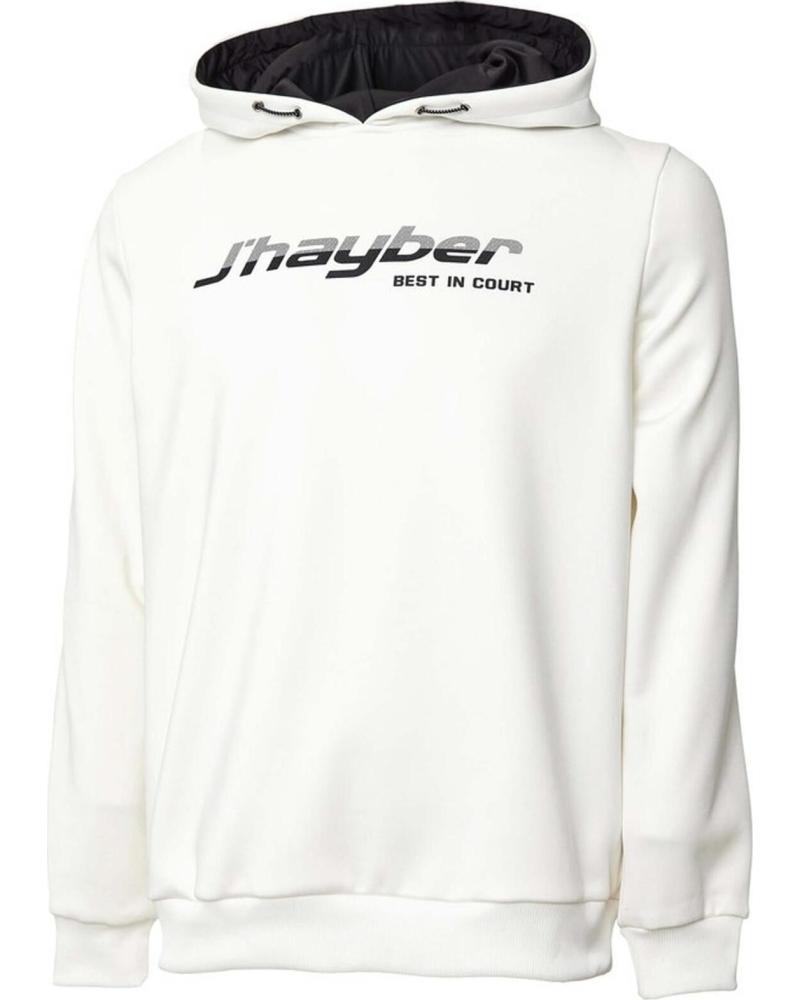 JHAYBER SUDADERA JHAYBER CON LOGO PARA HOMBRE BLANCO