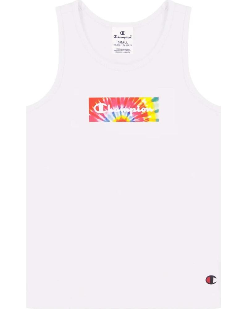 CHAMPION CAMISETA SIN MANGAS CHAMPION PARA NIÑA BLANCO