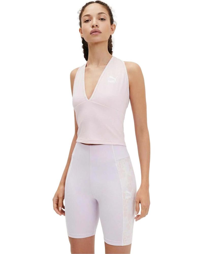 PUMA CAMISETA SIN MANGAS PUMA PARA MUJER ROSA