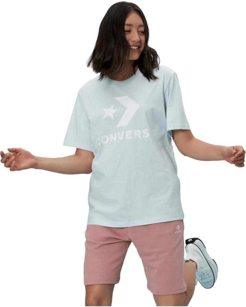 CONVERSE CAMISETA CONVERSE DE MANGA CORTA PARA HOMBRE Y MUJER AZUL