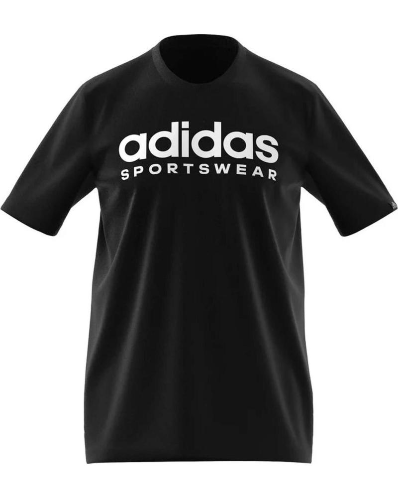 ADIDAS CAMISETA ADIDAS MANGA CORTA HOMBRE NEGRA NEGRO