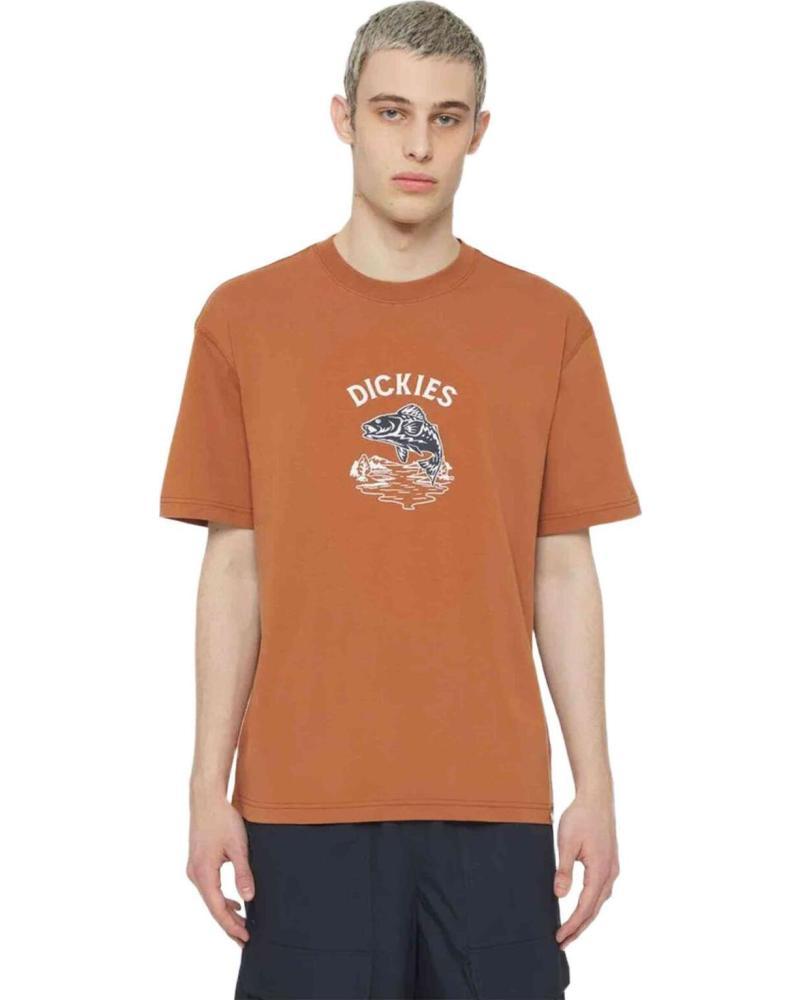 DICKIES CAMISETA DICKIES DE MANGA CORTA CON ESTAMPADO PARA HOMBRE MARRON