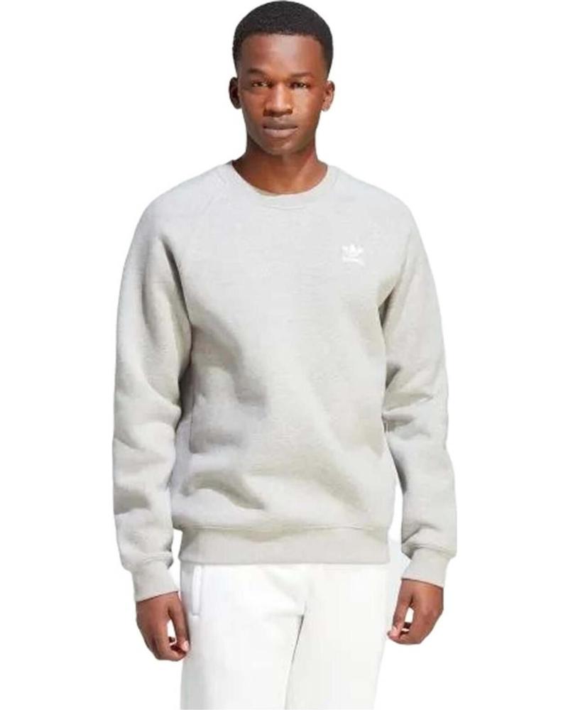 ADIDAS SUDADERA ADIDAS ESSENTIAL CREW PARA HOMBRE - GRIS GRIS