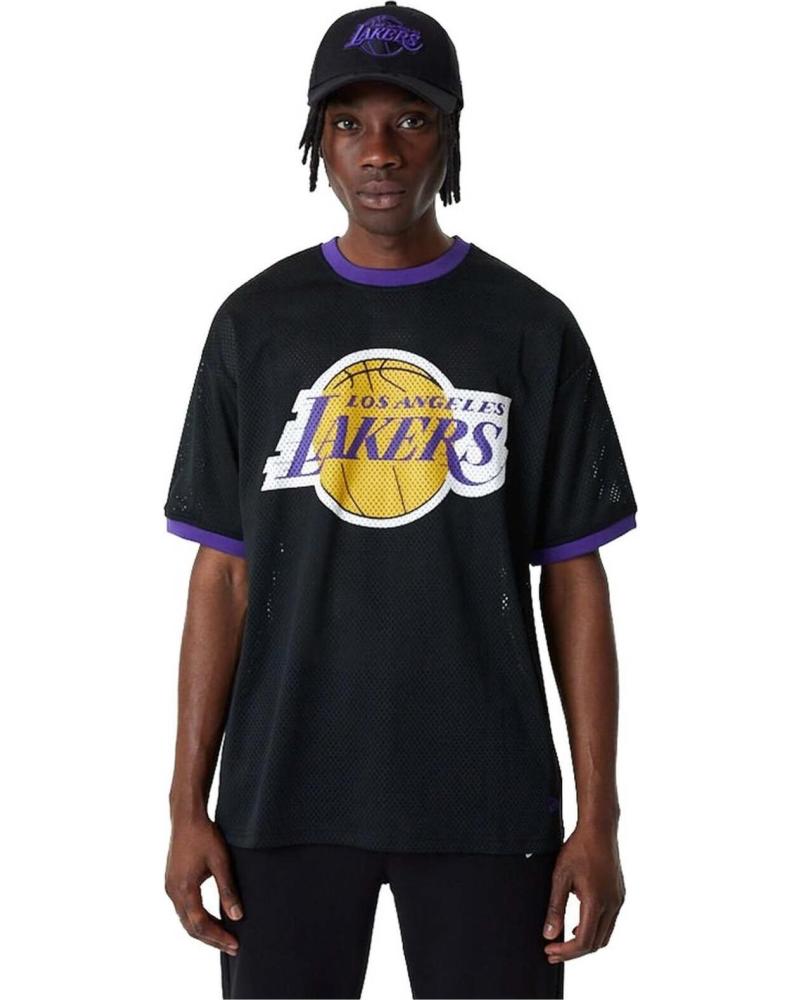 NEW ERA CAMISETA NEW ERA LOS ANGELES LAKERS NBA HOMBRE NEGRO