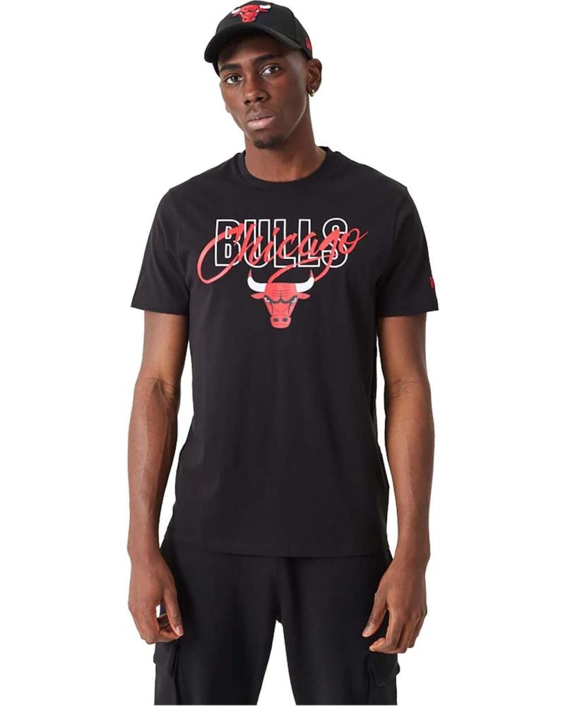 NEW ERA CAMISETA NEGRA NEW ERA CHICAGO BULLS HOMBRE NEGRO