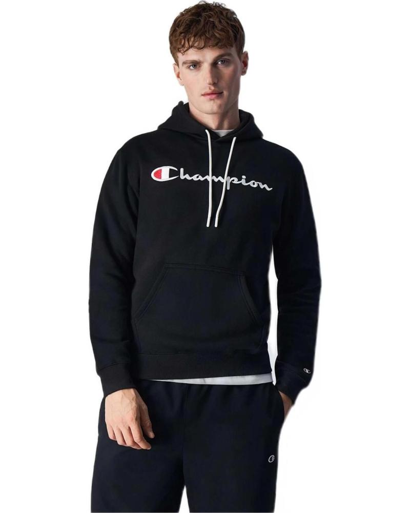 CHAMPION SUDADERA CHAMPION CON LOGO PARA HOMBRE NEGRO