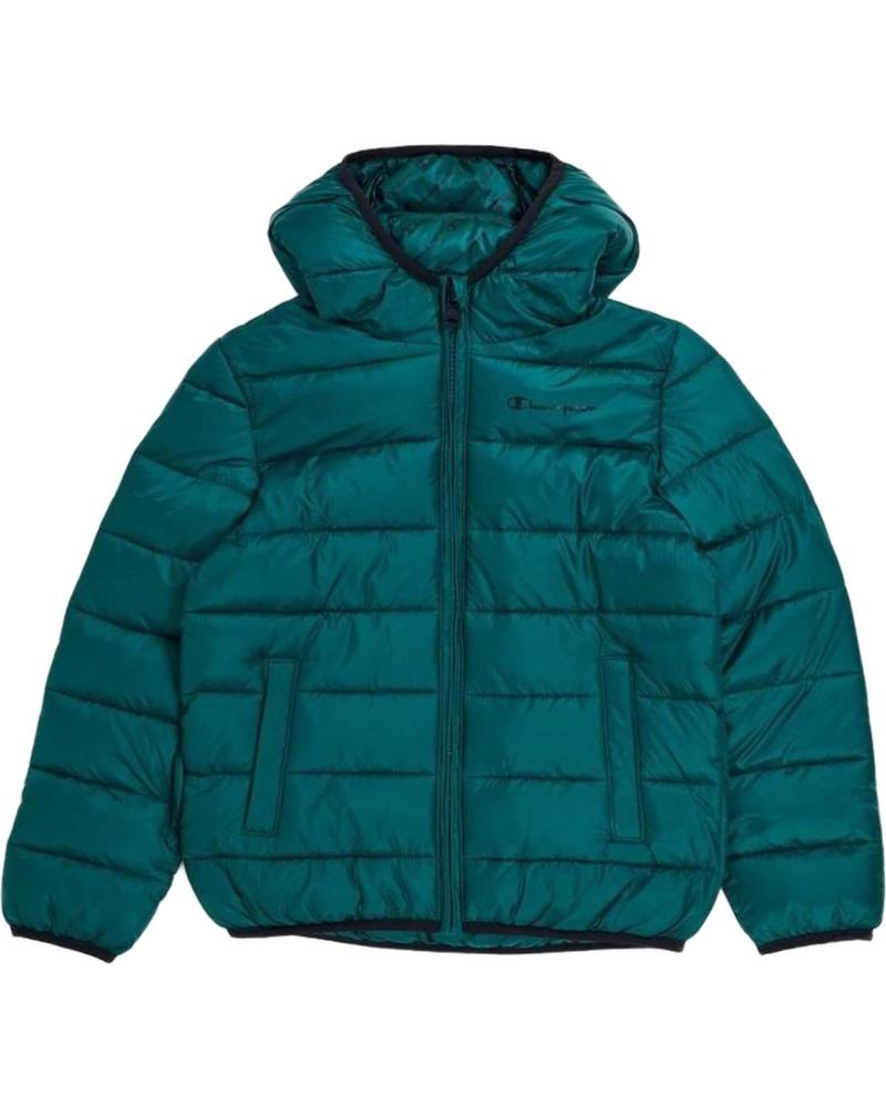CHAMPION CHAQUETA ACOLCHADA CON CAPUCHA CHAMPION VERDE