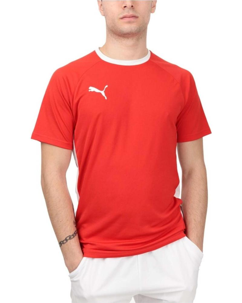PUMA CAMISETA DEPORTIVA PUMA MANGA CORTA ROJO