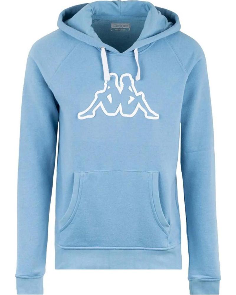 KAPPA SUDADERA KAPPA CON CAPUCHA Y LOGO FRONTAL AZUL