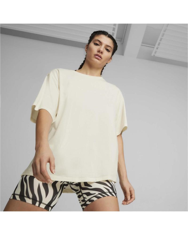 PUMA CAMISETA PUMA DE MANGA CORTA PARA MUJER BLANCO