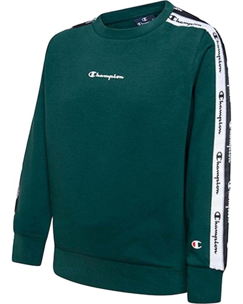 CHAMPION SUDADERA CHAMPION CREWNECK TAPE VERDE UNISEX VERDE