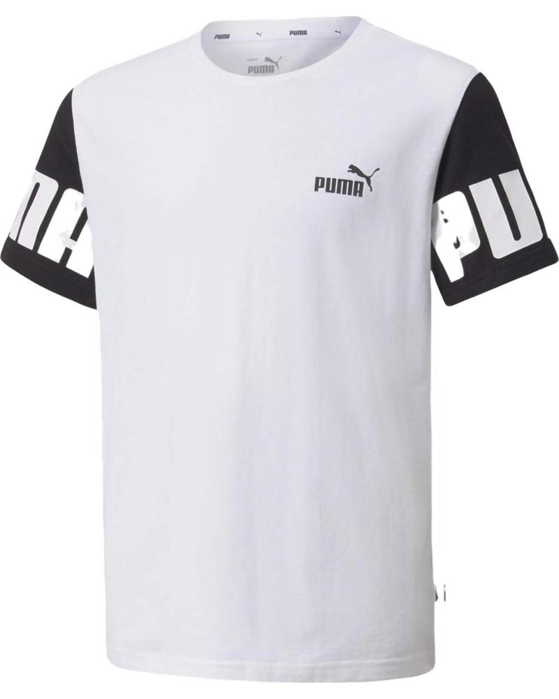 PUMA CAMISETA MANGA CORTA POWER LOGO BLANCO