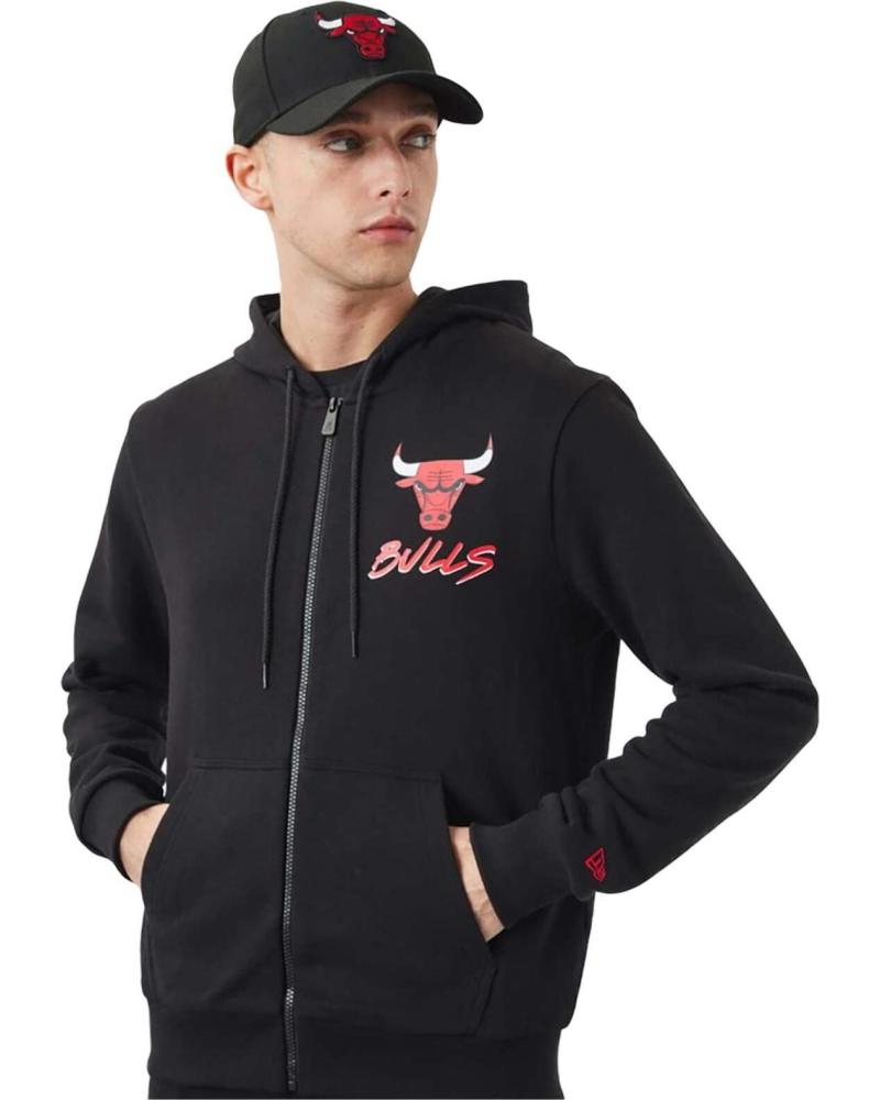 NEW ERA CHAQUETA CON CREMALLERA CHICAGO BULLS NEW ERA PARA HOMBRE NEGRO