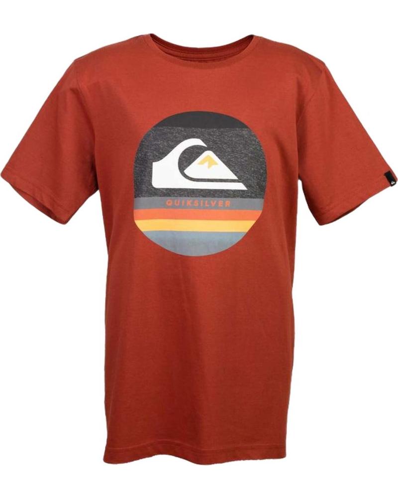 QUIKSILVER CAMISETA DE MANGA CORTA QUIKSILVER CON LOGO CIRCULAR PARA HOMBRE ROJO