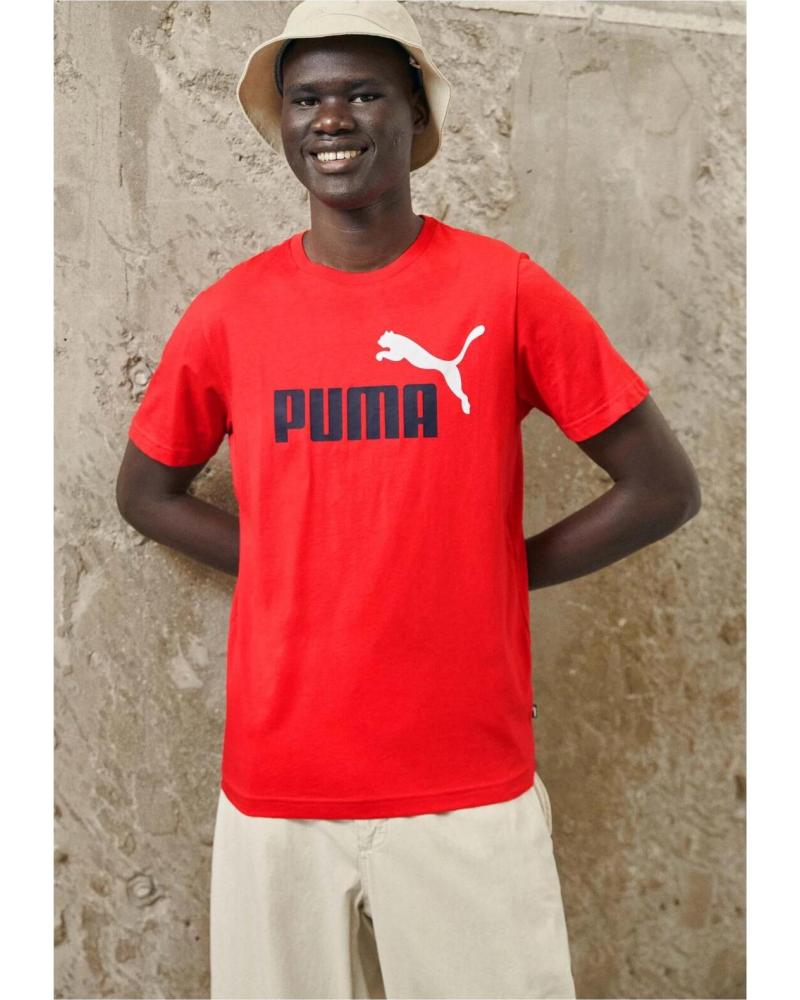 PUMA CAMISETA MANGA CORTA ESTAMPADA LOGO ROJO