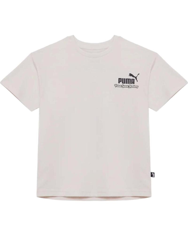 PUMA CAMISETA PUMA DE MANGA CORTA PARA NIÑOS BLANCO