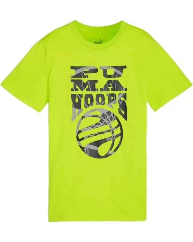 PUMA CAMISETA PUMA BASKETBALL BLUEPRINT TEE VERDE NEÓN VERDE