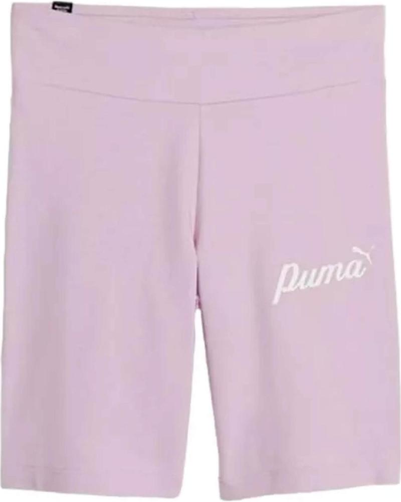 PUMA PANTALÓN CORTO PUMA ESSENTIALS LOGO NIÑA MORADO