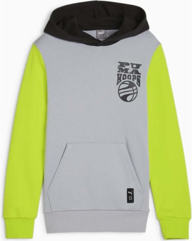 PUMA SUDADERA CON CAPUCHA PUMA BLUEPRINT PARA NIÑO GRIS