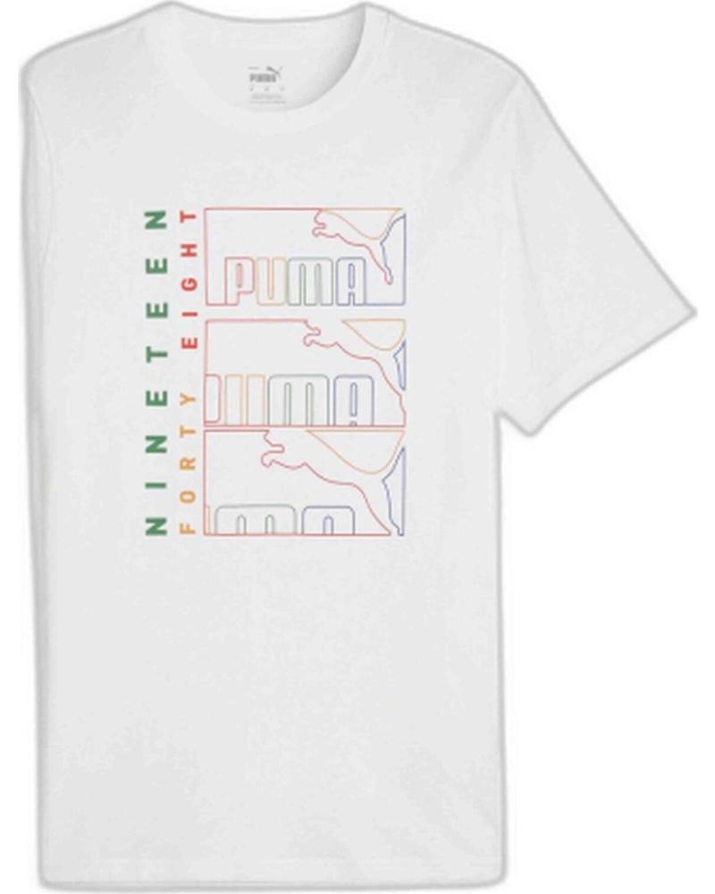 PUMA PUMA CAMISETA GRÁFICO ESTAMPADO BLANCO