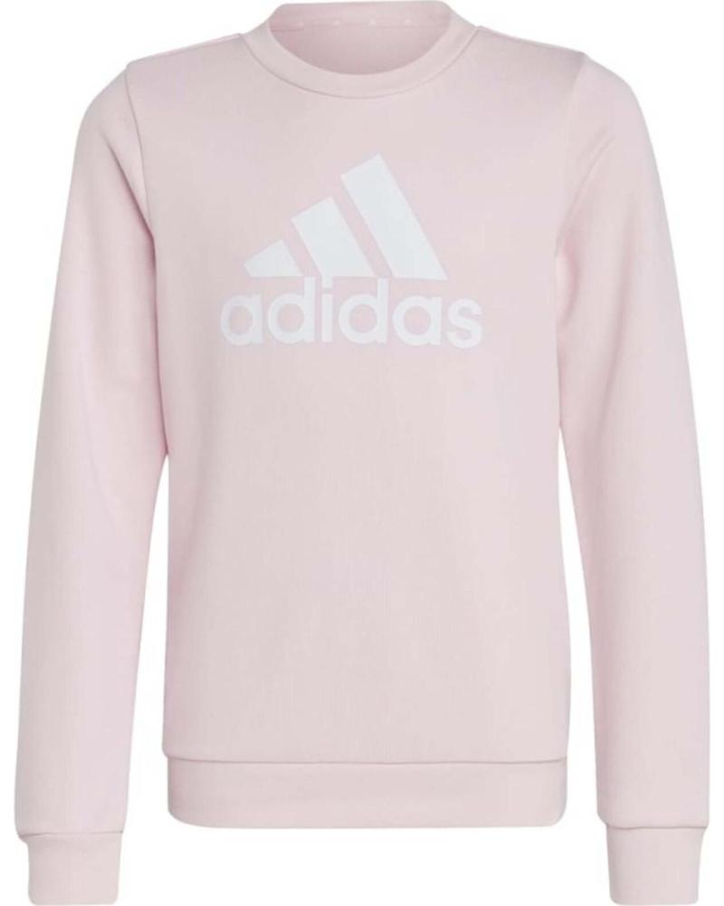 ADIDAS SUDADERA ADIDAS CON LOGO FRONTAL ROSA