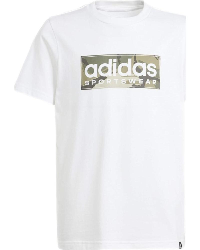 ADIDAS CAMISETA ADIDAS B CAMO LIN T-SHIRT BLANCA PARA NIÑOS BLANCO