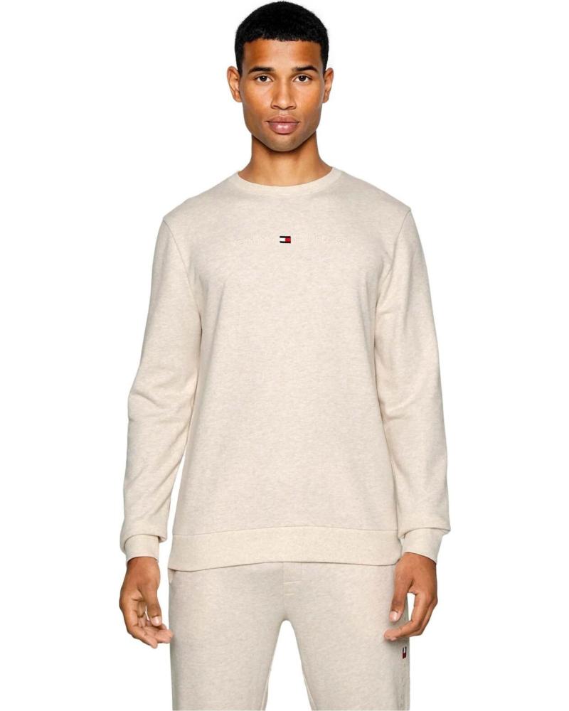 TOMMY HILFIGER SUDADERA TOMMY HILFIGER DE CUELLO REDONDO BEIGE