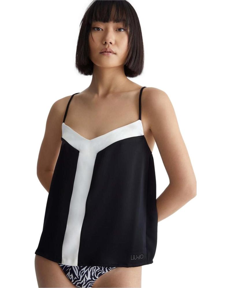 LIU JO CAMISETA DE TIRANTES LIU JO MUJER NEGRO NEGRO