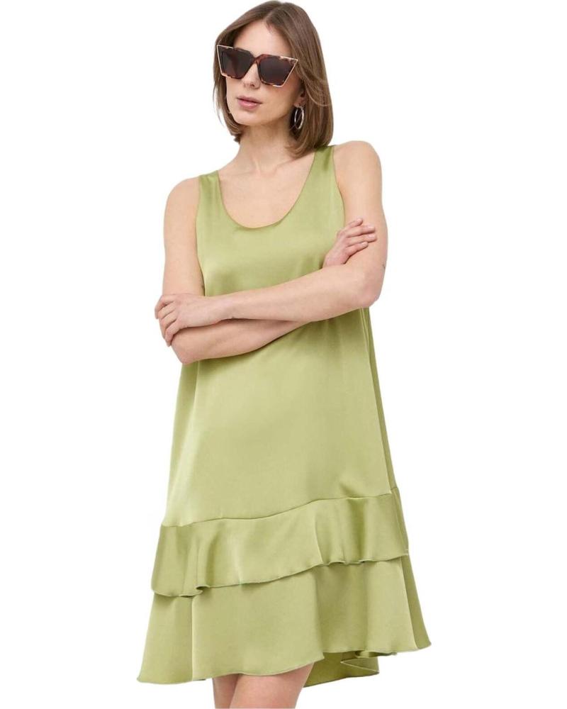 LIU JO VESTIDO MIDI CON DETALLE DE ESTRELLA VERDE