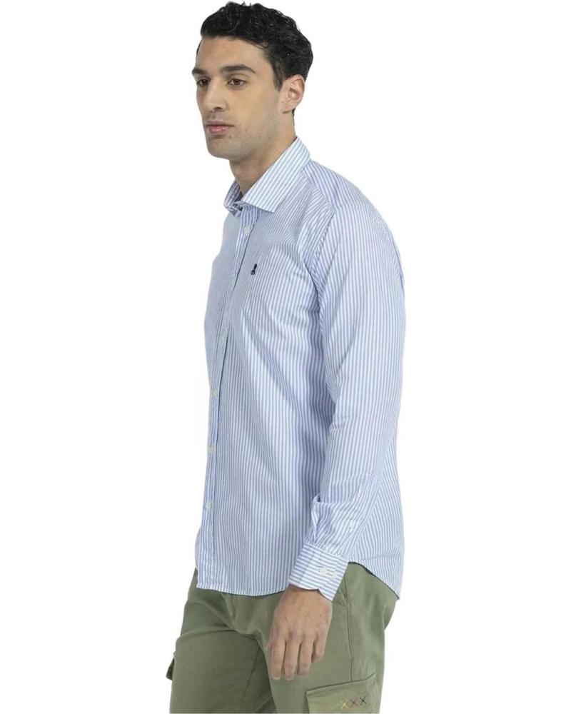 EL PULPO CAMISA DE RAYAS PARA HOMBRE EL PULPO AZUL