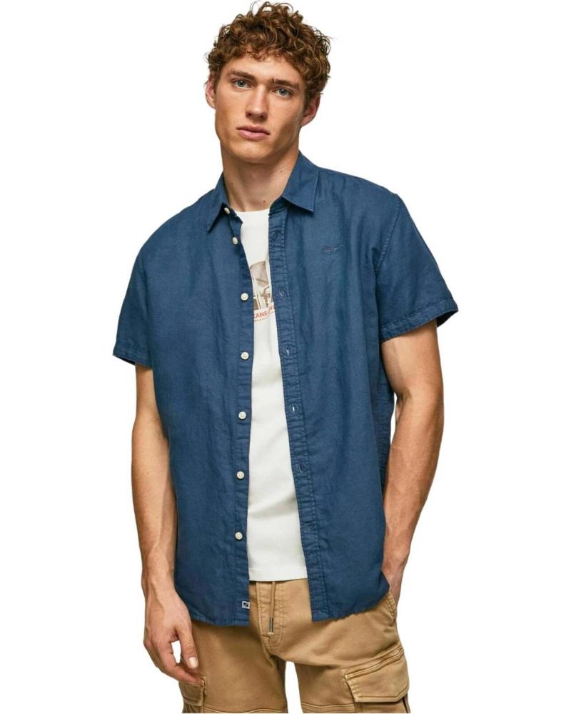 PEPE JEANS CAMISA PEPE JEANS DE MANGA CORTA PARA HOMBRE EN AZUL AZUL