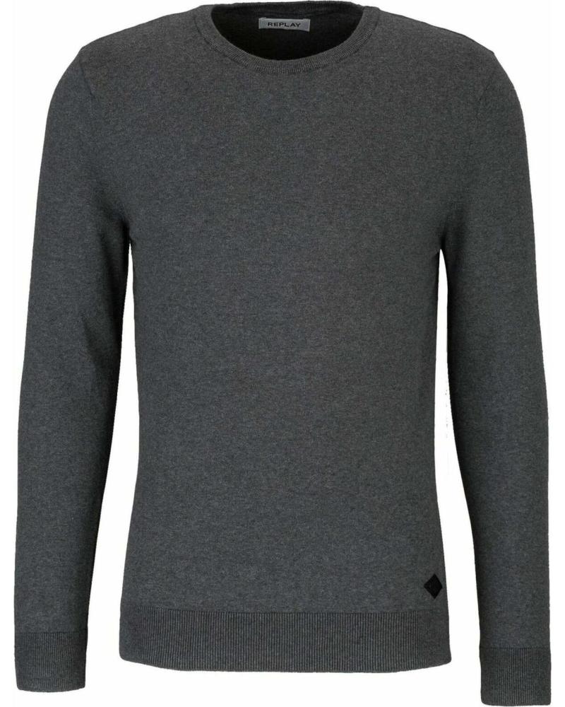 REPLAY JERSEY DE PUNTO FINO REPLAY PARA HOMBRE GRIS