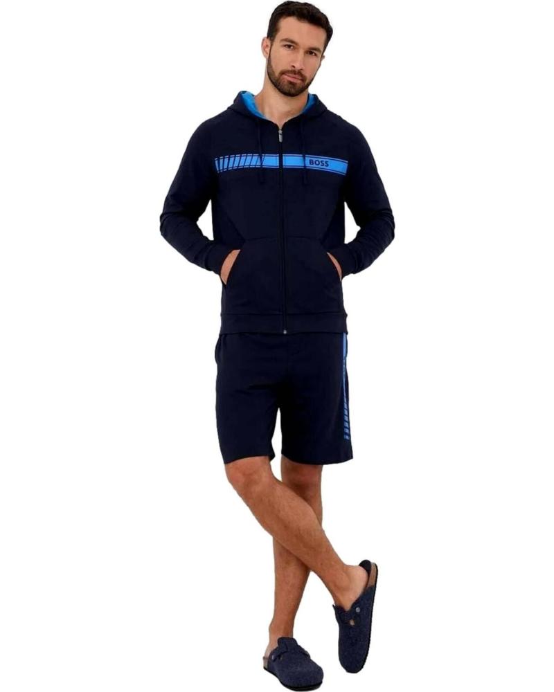 HUGO BOSS CHAQUETA CON CREMALLERA BOSS PARA HOMBRE AZUL