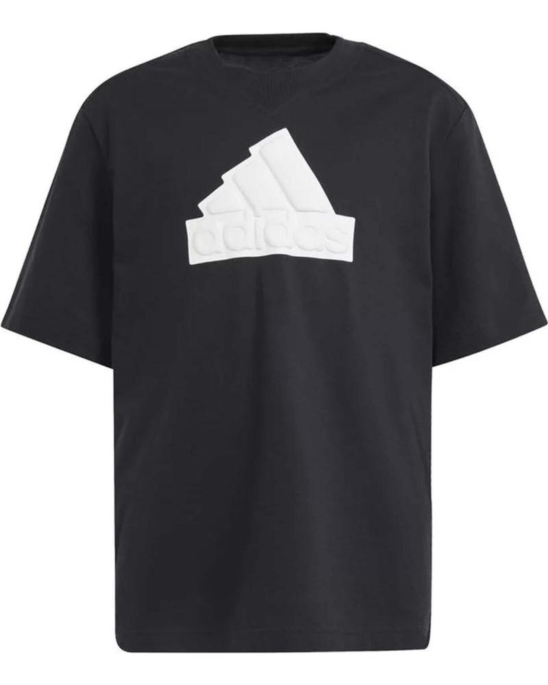 ADIDAS CAMISETA ADIDAS MANGA CORTA CON LOGO FRONTAL NEGRO
