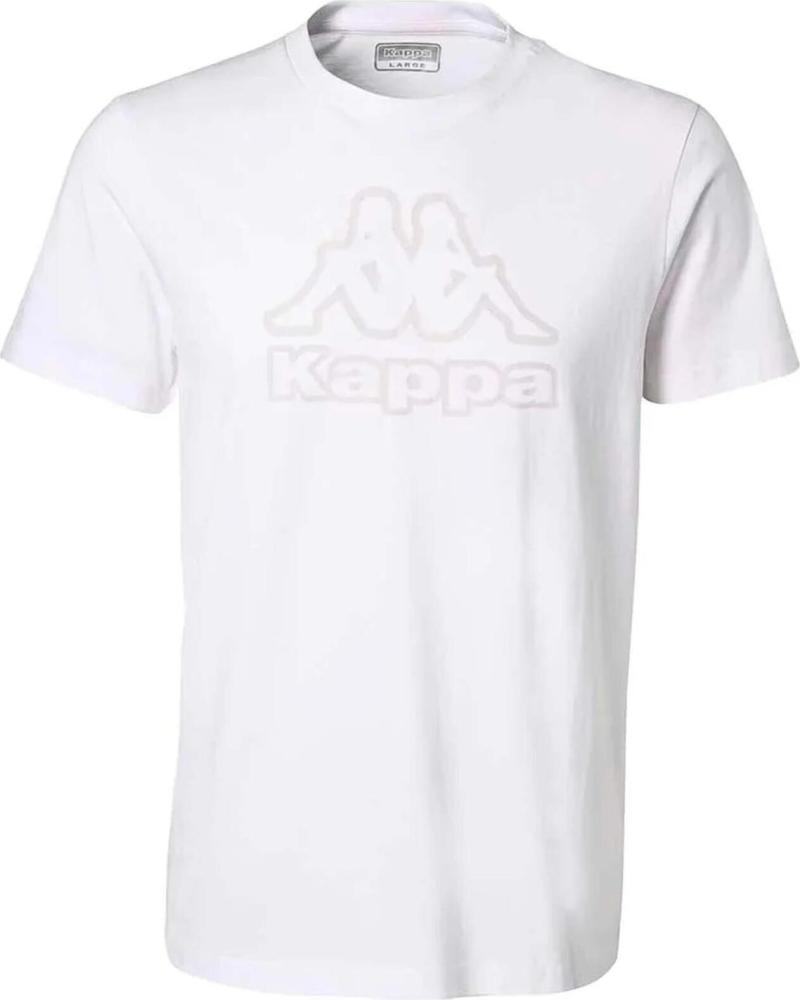 KAPPA CAMISETA KAPPA DE MANGA CORTA PARA HOMBRE BLANCO