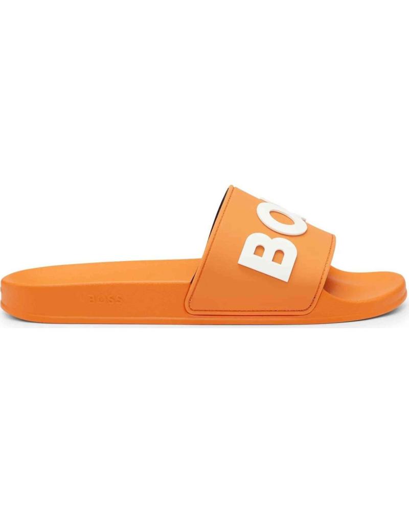 HUGO BOSS CHANCLAS BOSS EN CON LOGOTIPO NARANJA