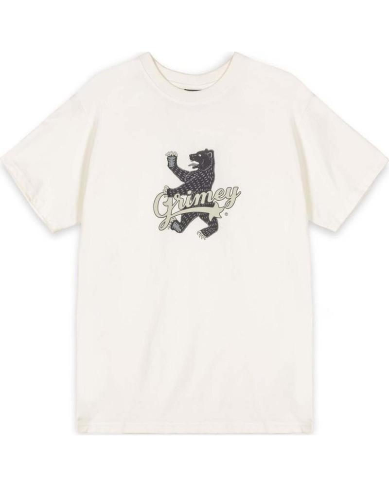 GRIMEY CAMISETA GRIMEY DE MANGA CORTA CON LOGO DE LEÓN PARA HOMBRE BLANCO
