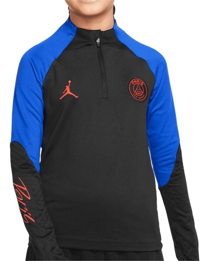 NIKE SUDADERA NIKE JORDAN PSG PARA NIÑOS UNISEX NEGRA NEGRO