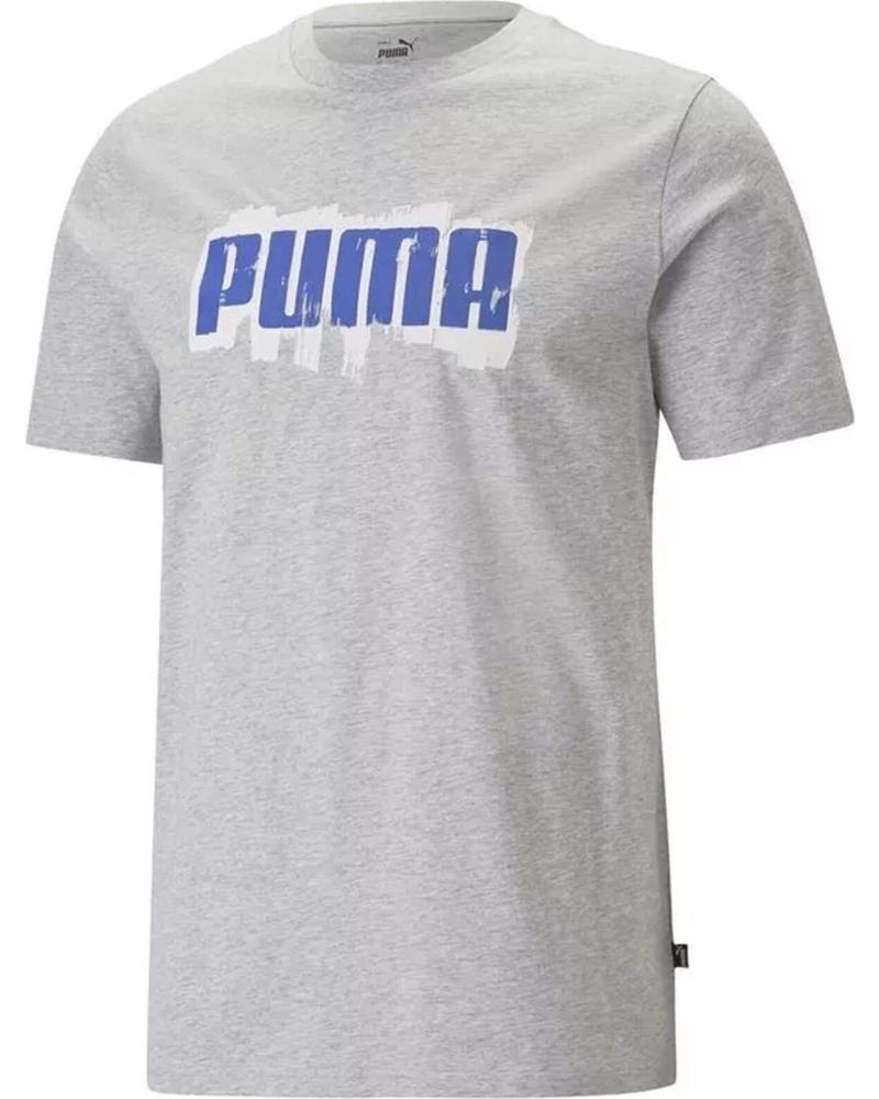 PUMA CAMISETA PUMA DE HOMBRE CON LOGO CENTRAL GRIS