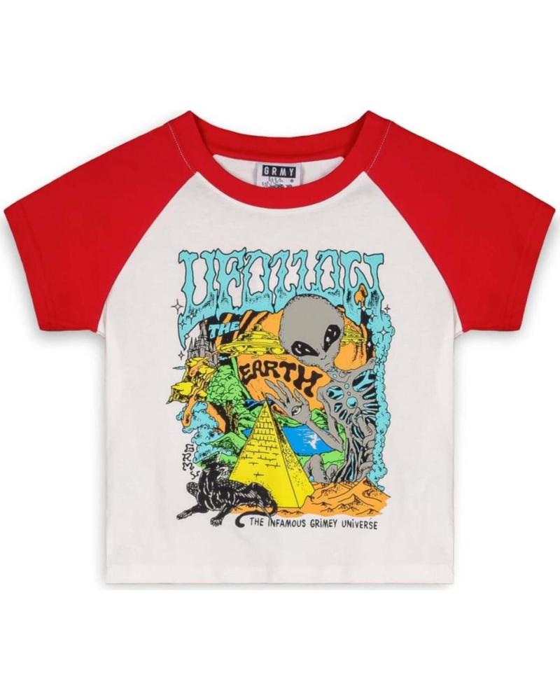 GRIMEY CAMISETA GRIMEY MANGA RAGLÁN ESTAMPADO GRÁFICO MULTICOLOR