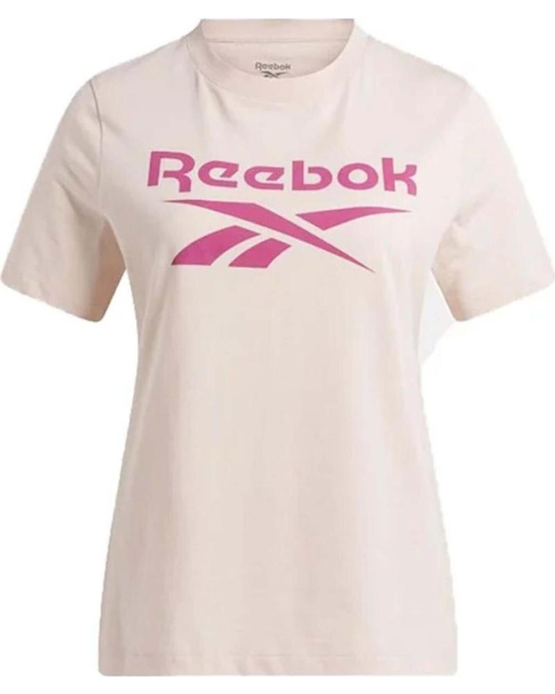 REEBOK CAMISETA REEBOK VECTOR LOGO MANGA CORTA MUJER ROSA